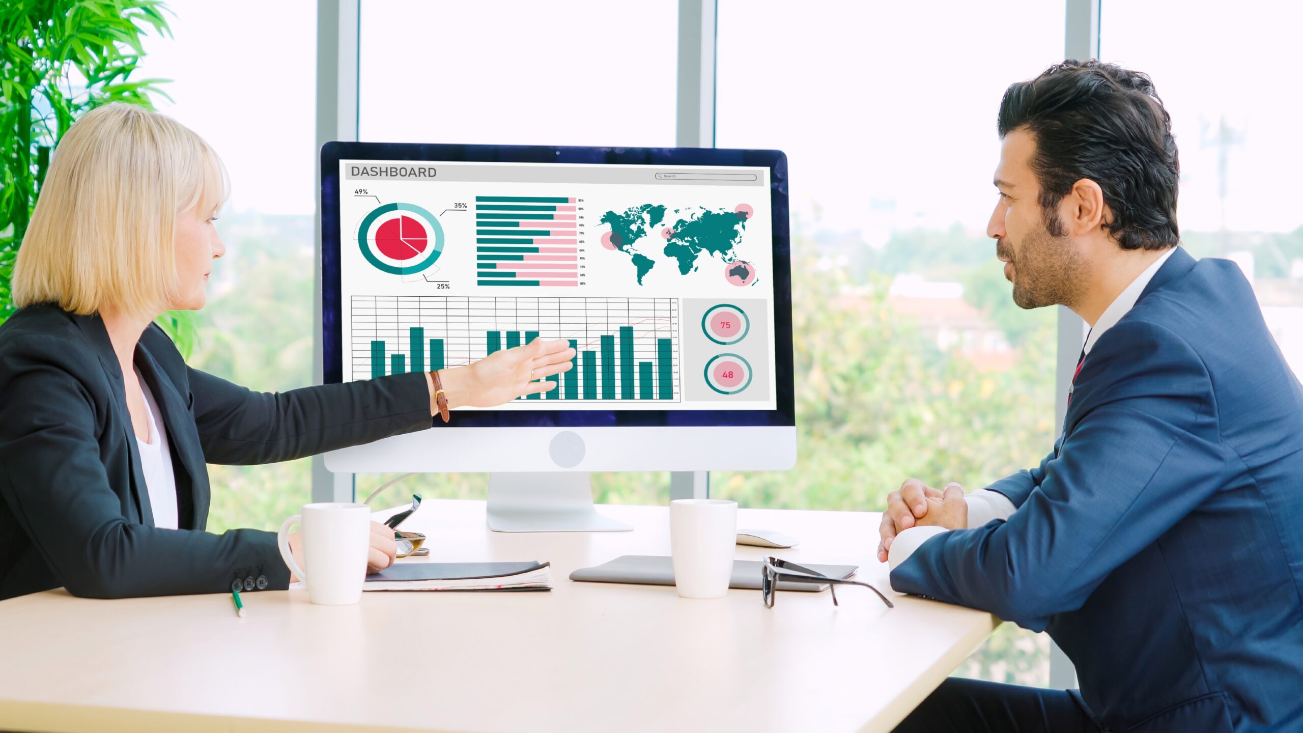 Business data dashboard