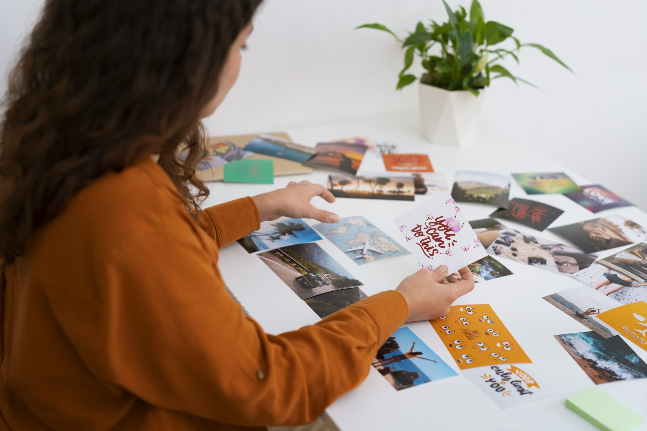 woman creating